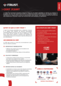 Fiche produit CERT Fiche produit CERT csirt