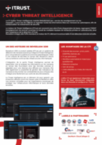 Fiche produit Cyber Threat Intelligence Fiche produit Cyber Threat Intelligence